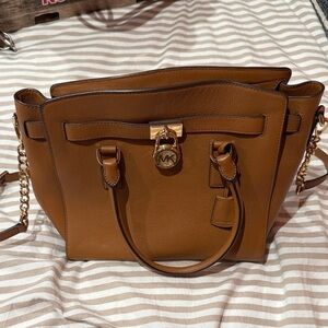 Michael Kors Tan Leather Satchel